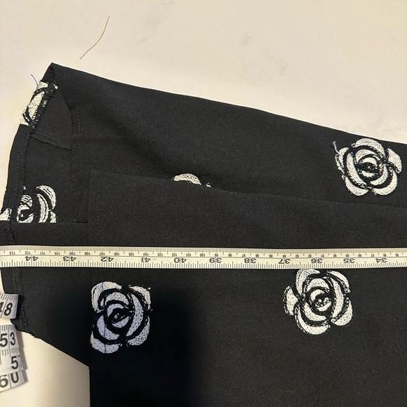 30 -  Formal Black Rose Embroidery Puff Sleeve Dresses  Bodycon A-line - Picture 9 of 11